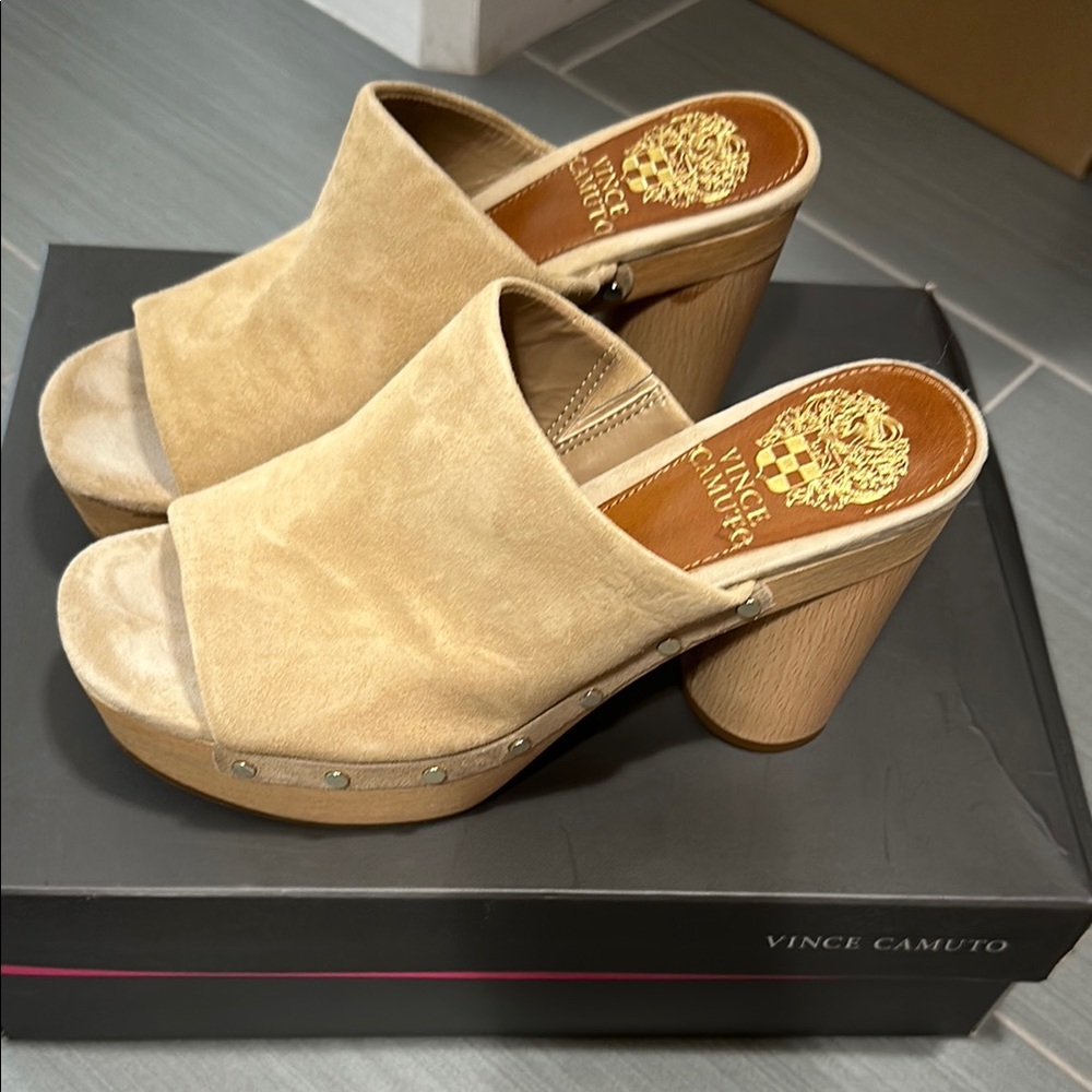 Vince Camuto Tan Women's Mules